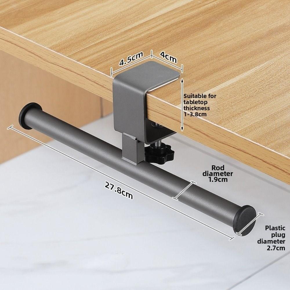 Clamp on Desk Side Hook Carbon Steel Desk Side Handbag Rack Desk Edge Hook Home Office