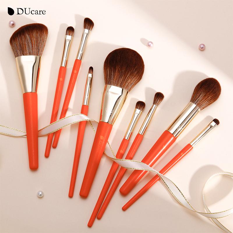 DUcare 9pcs Makeup Brushes Set Foundation Powder Blush Eyeshadow Concealer Lip Eye Make Up Brush Cosmetics Beauty Tools