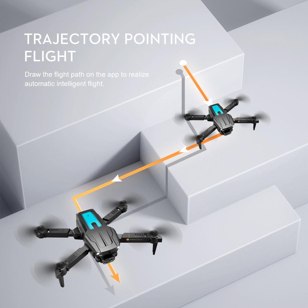 Мини-дрон с дистанционным управлением и двойной камерой 4K Складной безголовый дрон с функцией предотвращения препятствий