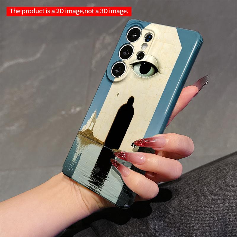 2DFlat Samsung phone case Eye Tower on Water Reflection Applicable to Galaxy S22 S23 S24 S25ULTRA S26 A12 A13 A14 A15 A16