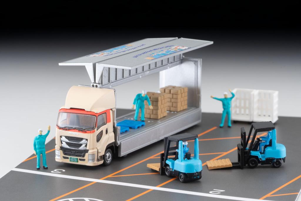 TOMYTEC The Truck Collection Truck Collection Logistics Site Wing Van Set D Kyuso Shipping