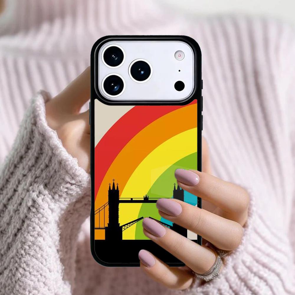 Лондон Рим Нью-Йорк Страны Искусство Чехол для телефона для Apple iPhone 17 Air 16E 15 14 Plus 13 12 11 Pro Max Mini Funda Чехол
