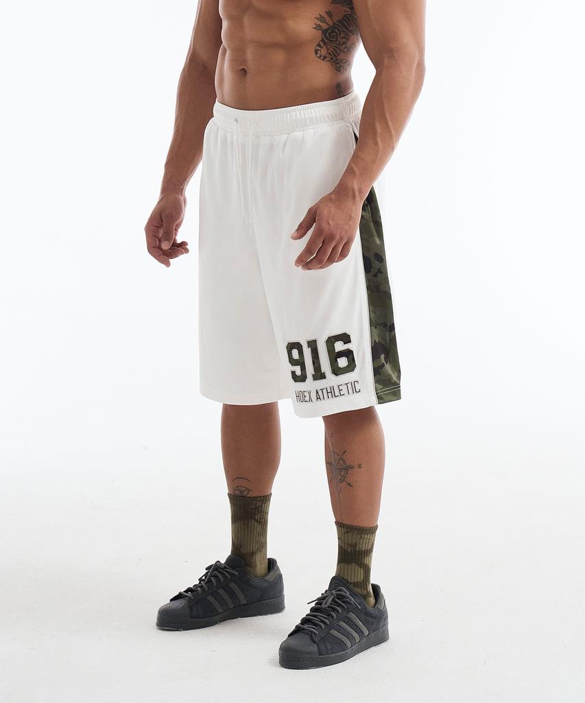 HDEX Camo Block Mesh Bermuda Shorts (White)