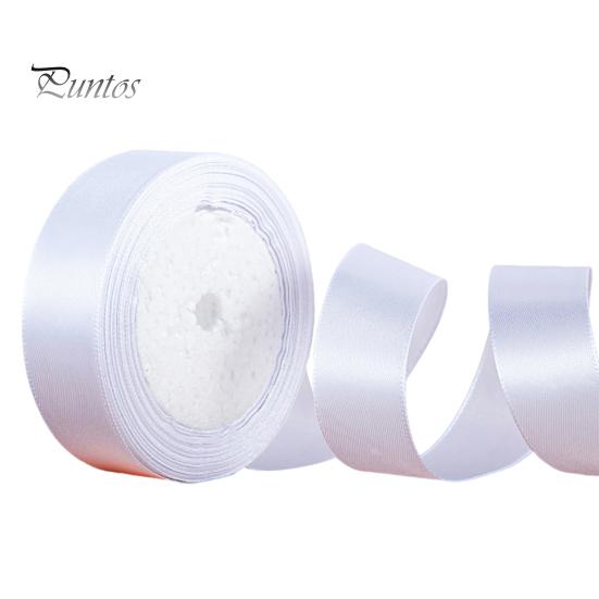 22.8m Solid Color Ribbon 2cm Width Packaging Ribbon Polyester Cake Box Ribbon for Wedding Decor Bouquets DIY Projects