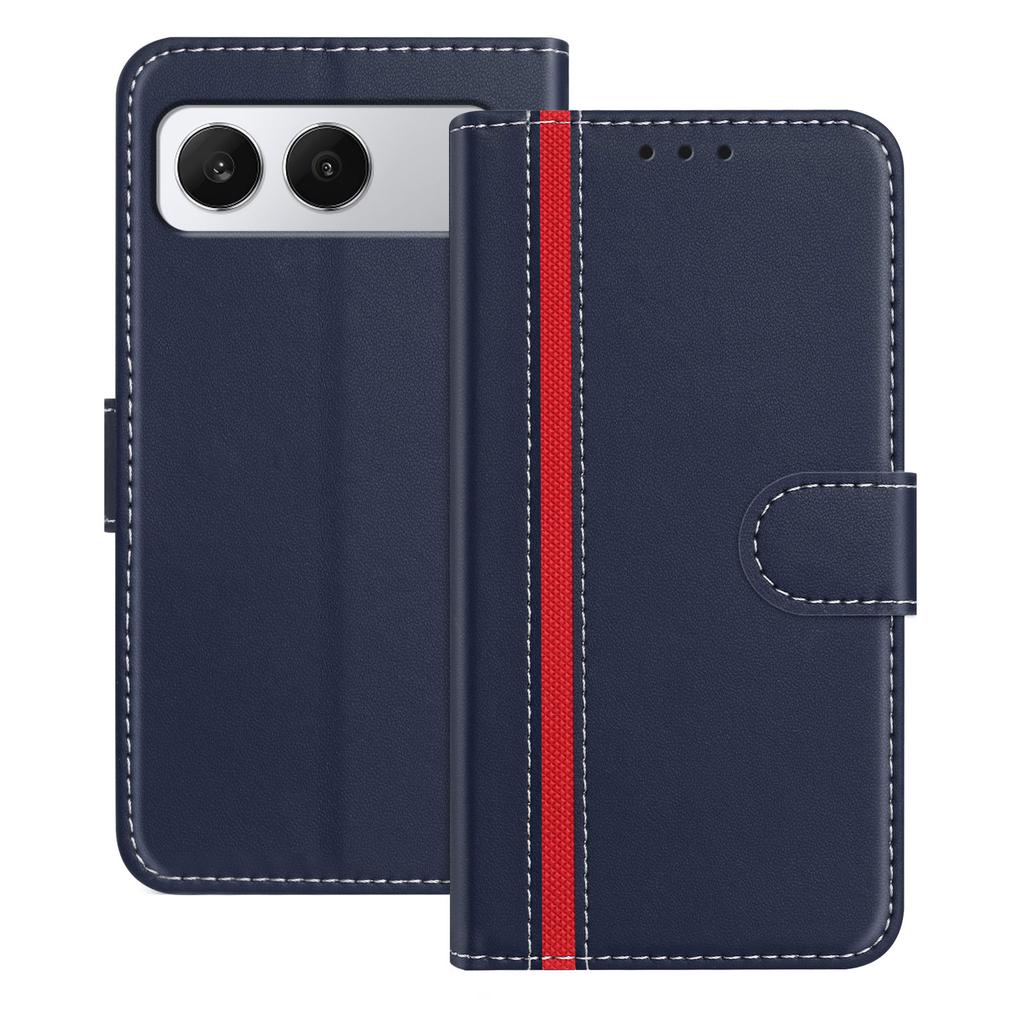 For OnePlus Nord 4 Phone Cases Wallet Stand Color Splicing Leather Cover with Magnetic Clasp
