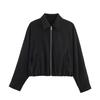 2026 spring new European and American cross-border women's clothing street fashion loose zipper jacket w050 6005