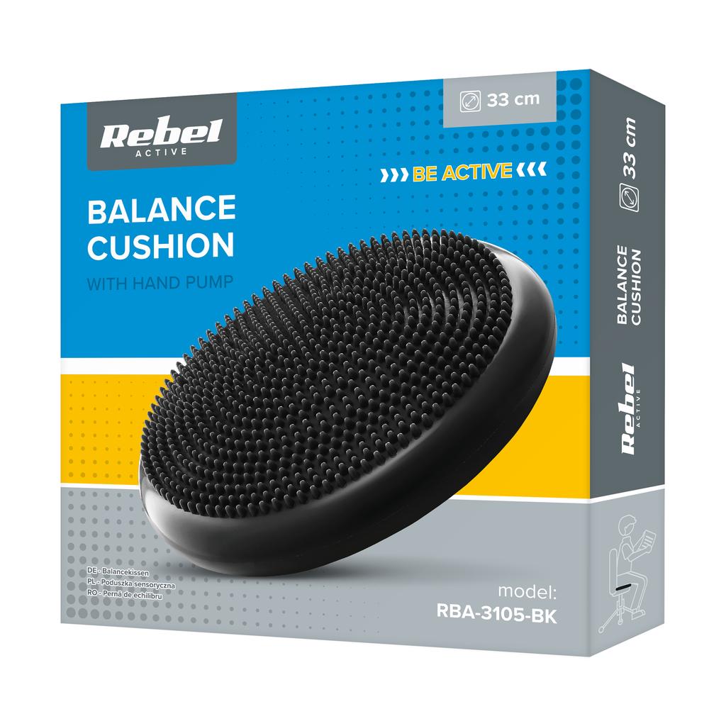Rehabilitation Sensory Cushion, Solid, 300 Kg + Pump Rebel Active