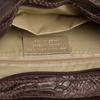 Brown Italian Leather Messenger Bag Snake Skin T96