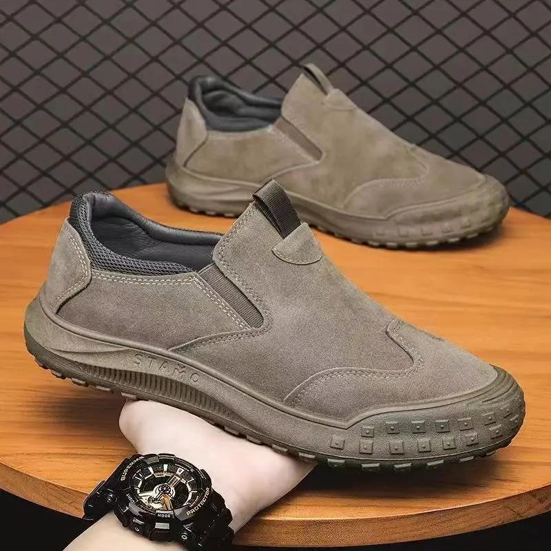 2024 New Comfortable Low Cut Waterproof Shoes for Men's Outdoor Non Slip Wear-resistant Casual Breathable Work Shoes