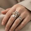 Elegant Masquerade Mask Ring Minimalist Stacked Ring Unique Venus Crown Ring  Special Occasion