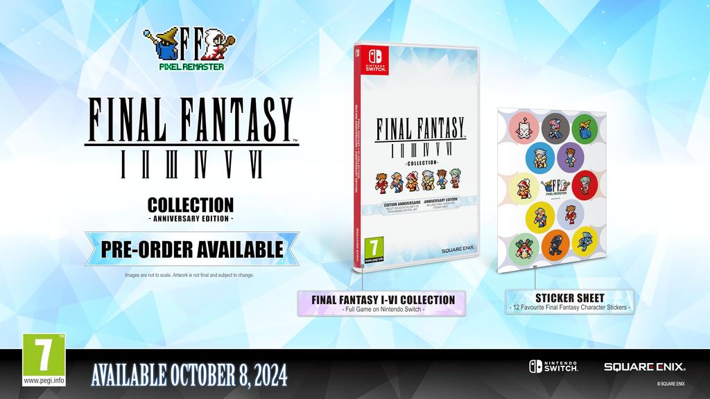 PS4 PlayStation 4 Final Fantasy Pixel Remaster Collection Anniversary 2D Pixel Final Fantasy Collection Anniversary Edition Included Software Imported