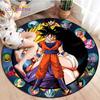 Ковер Круглый Гоку Dragon Ball Z для Украшения Гостиной Какарот Анимационный Ковер Фланелевый Домашний Напольный Коврик Ковер для Спальни