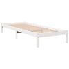 VidaXL Cadre de lit extra long sans matelas 90x210 cm bois massif pin, lit, meuble de chambre, lit en bois, lit simple, 852403