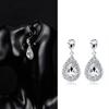 Luxury Water Drop Rhinestone Women Earrings Dangle Ear Drop Jewelry Charm Decor