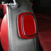 Наклейка из настоящего мягкого углеродного волокна для Fiat 500 2008 2009 2010 2011 2012 2013 2014 2015 Аксессуары для внутренней отделки ручки сиденья автомобиля