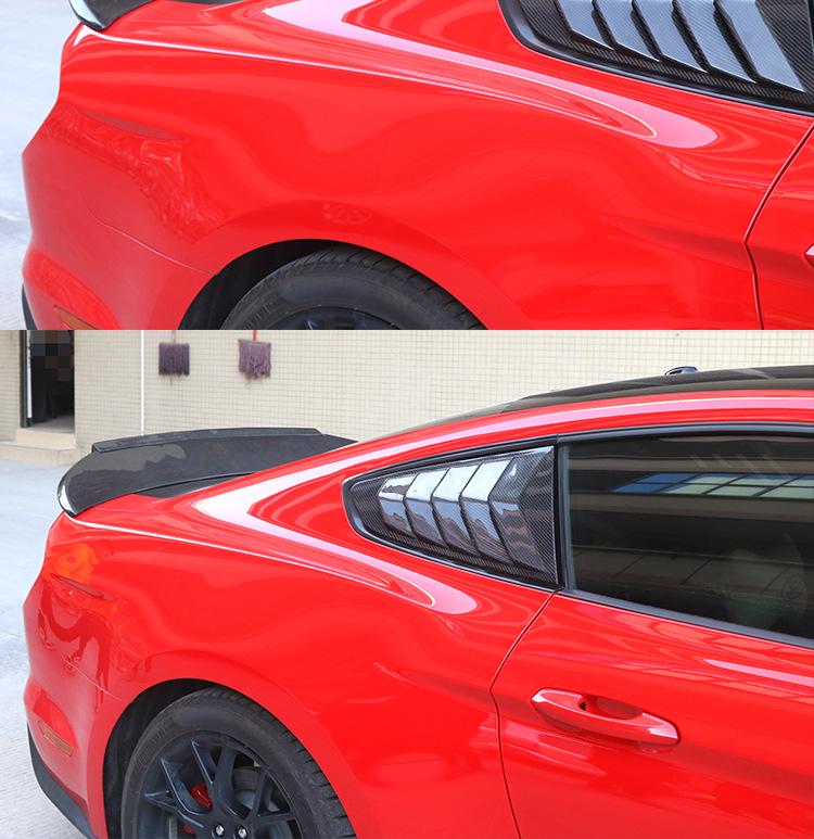 15-23 Ford Mustang TF Carbon Fiber Rear Wing - Trufiberya Punch-Free Install