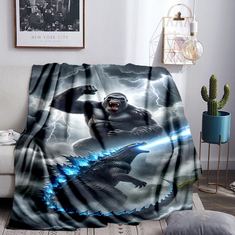 Giant Monster Rampage Throws Blanket Flannel Blankets Plush for Couch Bed Gifts for Men Women Travel picnic blanket Christmas fan gifts