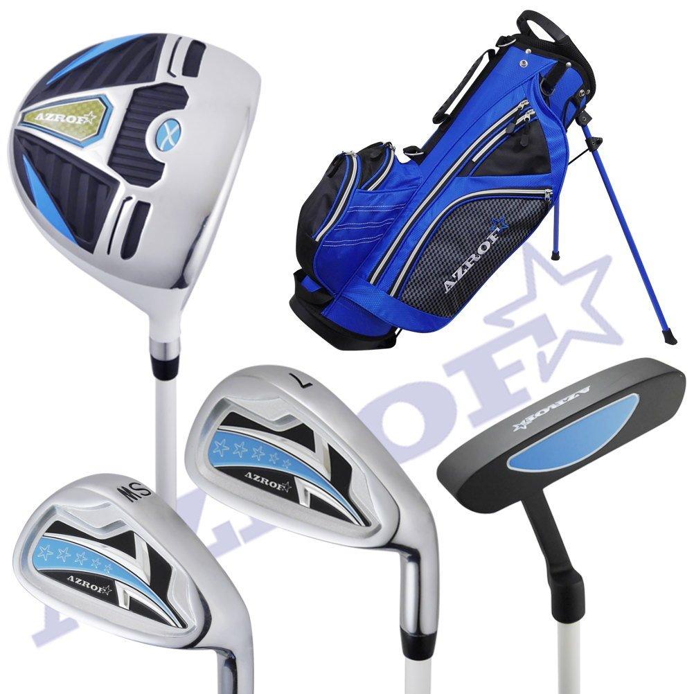 Azrof AZROF Club Set Junior Club Set 4 года Blue Junior Loft угловой Для юниоров - (1W, 7I, ЮЗ, ПТ) 6 ~ 9 (рост 110~130см) AZ-JR7 Праворукий