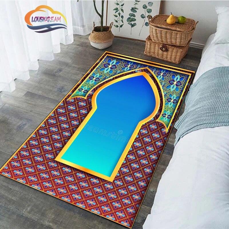 Религиозный ковер, турецкий молитвенный ковер, коврик для Рамадана для женщин, персонализированный мусульманский ковер на заказ, ислам, религиозные убеждения