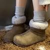 Высококачественные снегоступы для мужчин Короткие повседневные зимние мужские и женские Сапоги-трубы Велюровые теплые ботинки Плюшевые снегоступы для пары