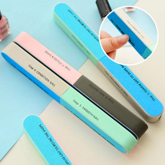 Six-Faced Grinding Nail File Buffer Polisher Dead Skin Remover Manicure Tool