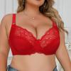 Thin Cup Bras for Women With Wired Sexy Lace Lingerie Plus Size Underwear 38D-48 D Cup