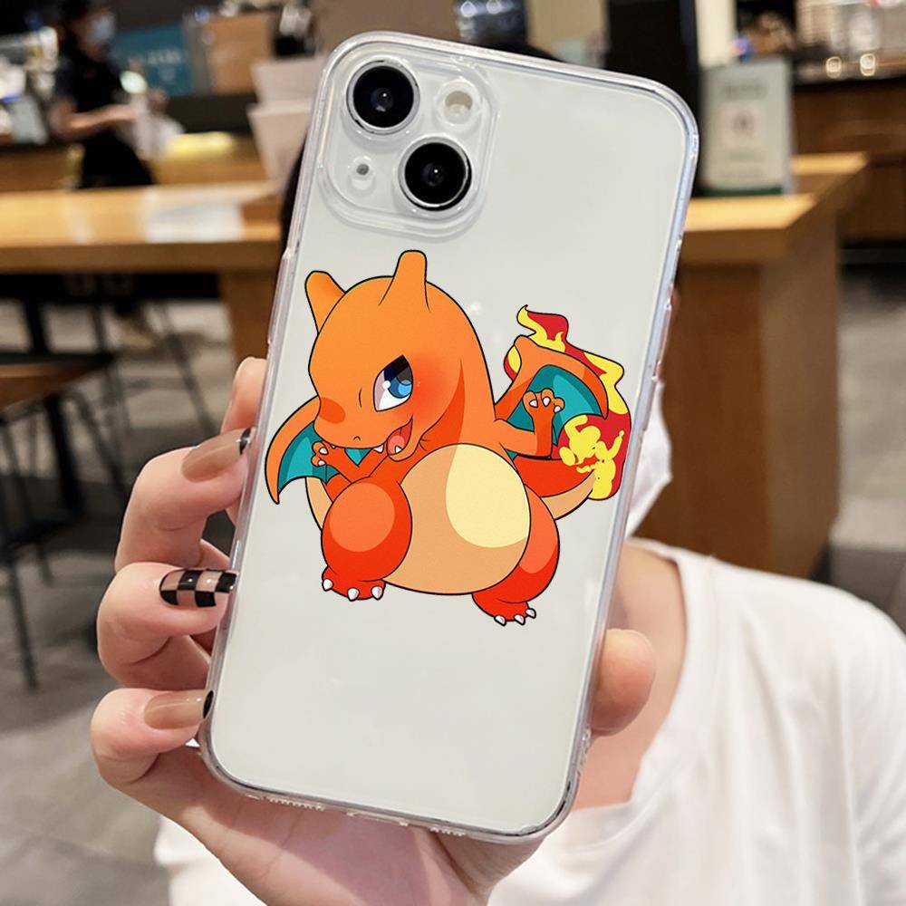 Чехол E-57 Pokemon Cute для iPhone 7 8 11 12 13 14 15 16 Pro Max Plus Mini Xiaomi Redmi A3 9A 9C 10A 10C 13C Note 9 11 Realme Narzo C30 C55