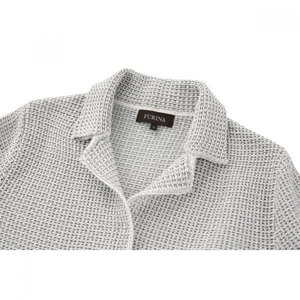 Furina Linen Tailored Knit Jacket Italy
