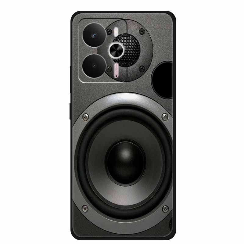 For Realme 14 5G Case Realme14 Coque 6.67" Black Silicone Soft TPU Phone Case For Realme 14 2025 Back Cover Case Shell Funda Cat