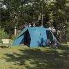 4 Person Dome Tent with Blue Roof 455 x 252 x 178 cm