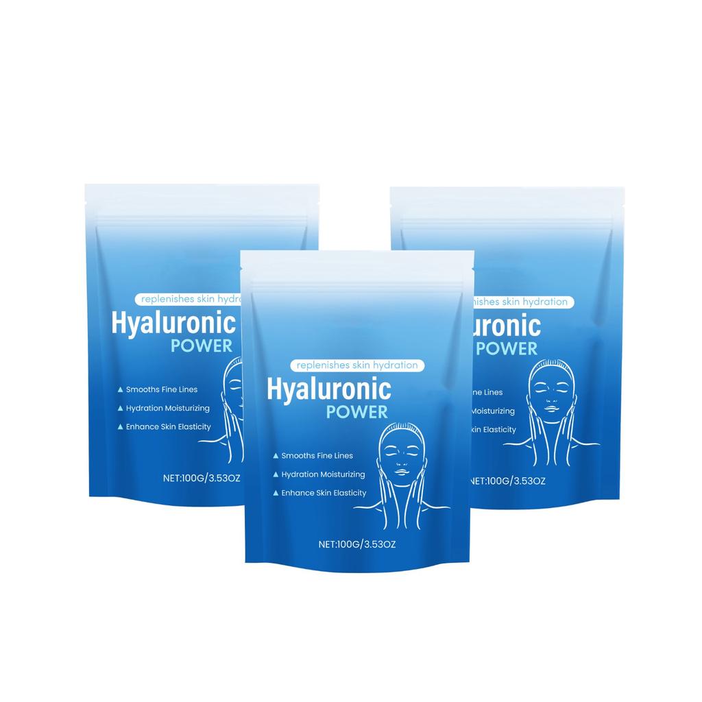 Увлажнение и смягчение кожи с помощью гиалуроновой пудры, растворимой в воде и увлажняющей, 100 г