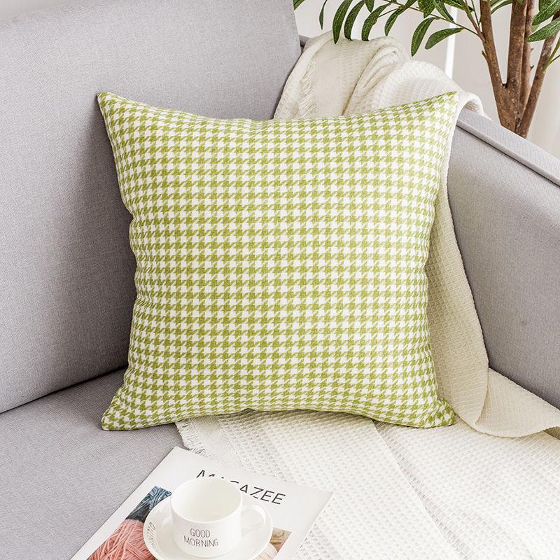 Наволочка Nordic Light Luxury с узором «гусиная лапка» для кровати, офиса, автомобиля или дивана