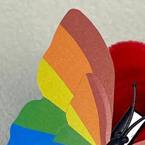 8 шт. Женские заколки для волос Радужный декор бабочки Заколки для волос Дизайн 3D-крыльев Идеальный размер Женские заколки для волос Аксессуары для волос