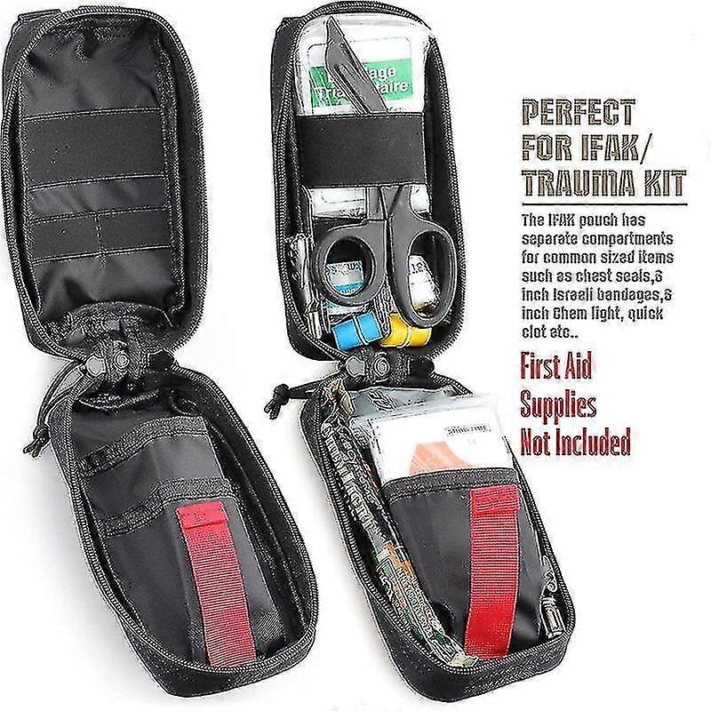 EVAGO Molle Medical Pouch, Tourniquet Holder Tactical First Aid Pouch, Ifak Pouch, Emergency Survival Bag For Camping