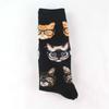 Cartoon Cotton Sock Men Fashion Retro Painting Clown Monkey Skull Cat Print Mid Mens Socks New Arrival Novelty Funny Crazy Sock