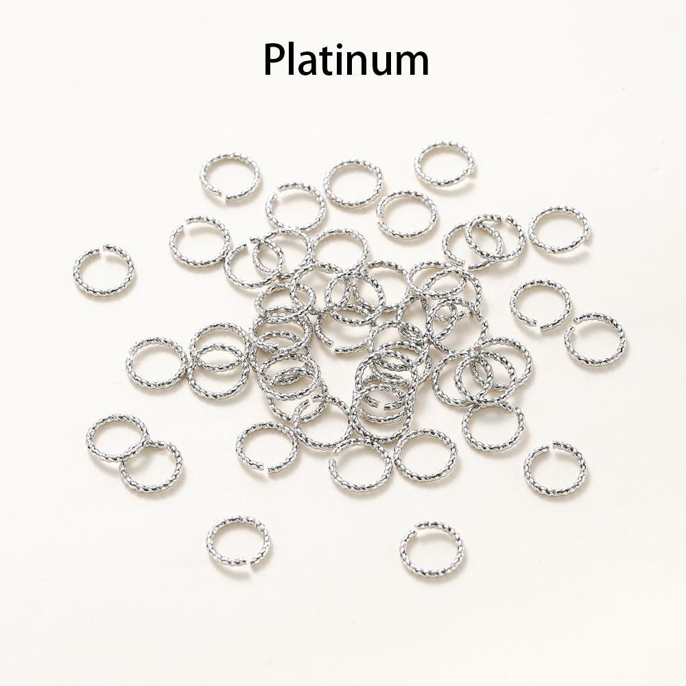 20-50pcs/bag 14K 18K Gold Twisted Open Jump Ring Split Connect Round Ring For DIY Jewelry Handmade Wholesale Making Accessories