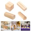 20Pcs Table Number Holders Wood Name Card Stands Wood Picture Memos Note Photo Food Label Holders for Weding Christmas