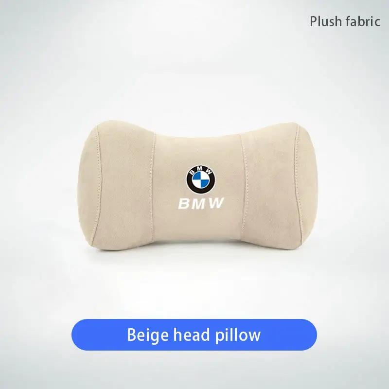 XZXCK1 Для BMW Новый 2025 Автомобильное Сиденье Замша Пена с Памятью Подушка для Шеи Подголовник Для BMW E46 E90 E60 F30 F10 E39 i3 i4 X1 X2 X3 X5 X4 X6 X7 M3