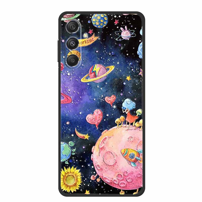 3D Emboss Case For Samsung Galaxy A16 5G Phone Case Coque Flowers Soft Silicone Back Cover For Samsung A56 A36 M16 F16 A26 Case