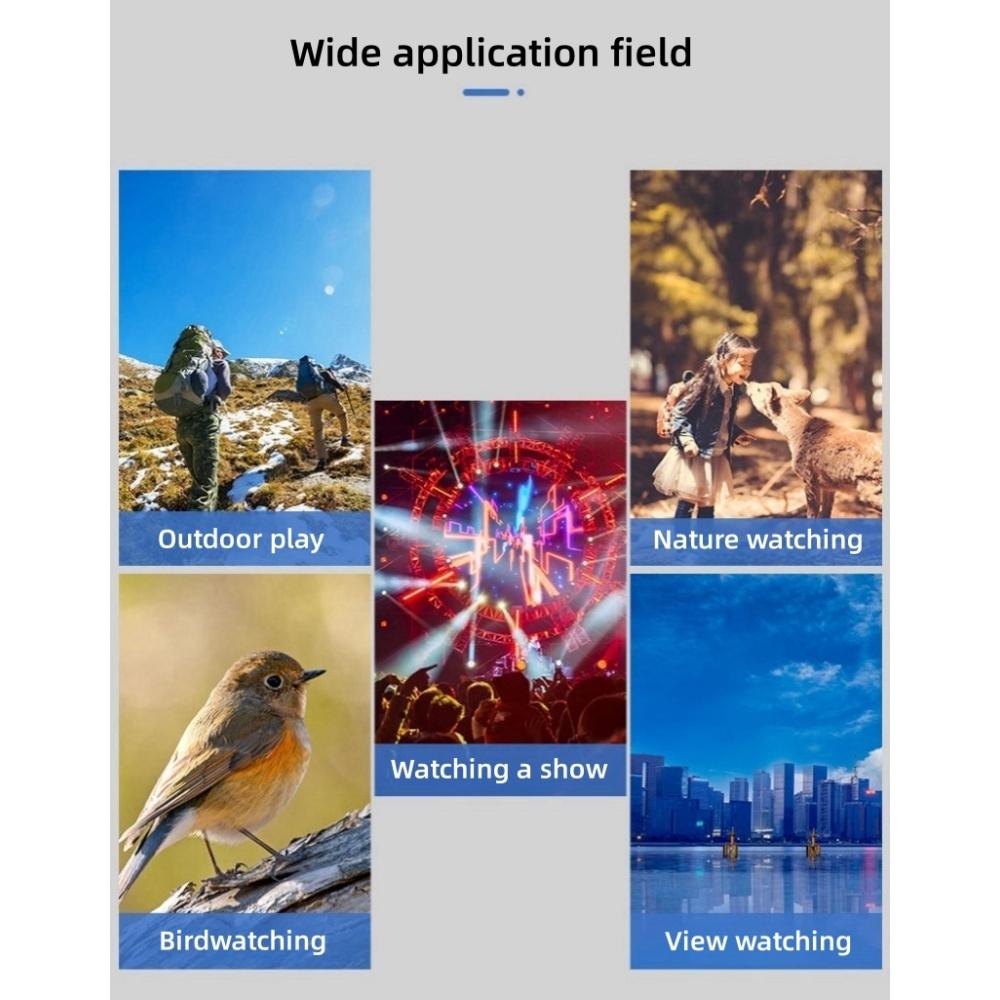 Мощный телескоп 20X50, профессиональный бинокль, низкий уровень освещенности, ночное видение, большой радиус действия, водонепроницаемый военный охотничий походный инвентарь