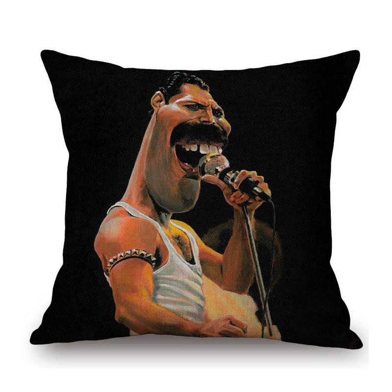 Lovely Cute Celebrity Sketch Art Classic Movie Scenic Poster Art Cotton Linen Sofa Decoration Throw Pillow Case Cushion Cover