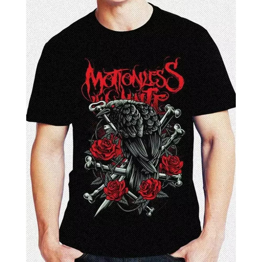Футболка Motionless In White Infamous Crow с коротким рукавом для мужчин, забавная, классная, модные футболки