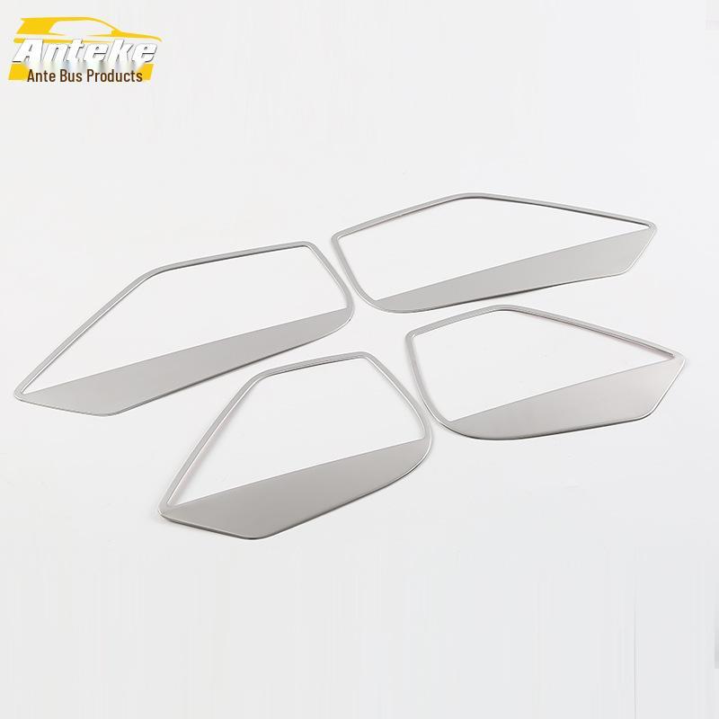 18 CC Audio Decorative Door Speaker Cover: Stainless Steel Ring Frame for Car Accessories