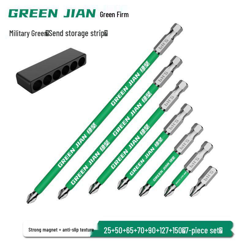 Набор магнитных электрических отверток высокой прочности с ударными удлиненными битами