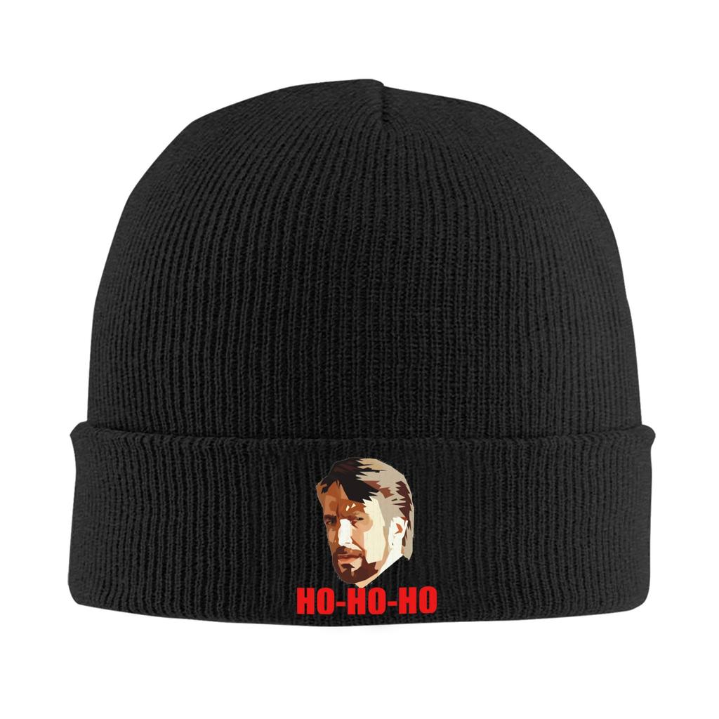 Hans Gruber. Ho Ho Ho Christmas Beanie Hats Skullies Beanies Men Women Cool Warm Caps Autumn Gym Custom Bonnet Hats