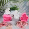 Rabbit Shape Candle Molds Animal Resin Molds for Making Candle Soap Chocolate Cake Fondant Decorations Baking DIY Craft