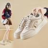 Осень 2024 Белые корейские кроссовки на платформе для женщин - Модель GH-019