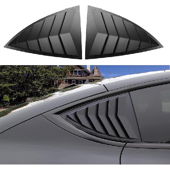 Yhcdsea For Model Y Side Window Louver Cover Sport Style For Tesla Model Y 2024 2025 Accessories (Matt Black)