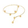 Line Weave Armband Arm Chain Hollow Flower Circle Upper Arm Bracelet Opening Cuff Bracelets  Party