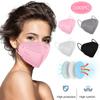 (100pcs) In Bag Packed Adult Masks, 5-Ply Non-Woven Breathable Face Mask With Elastic Earloops & Nose Clips For Outdoor Sport Daily Use